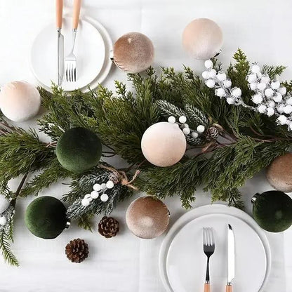 Luxurious Plush Holiday Tree Decorations