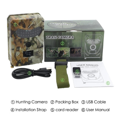 Compact Wildlife Camera 12MP HD with Night Vision