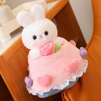 Adorable Bunny Plush Flower Set