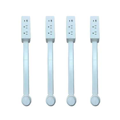 Compact USB Power Strip with Rotating Plug Outlet