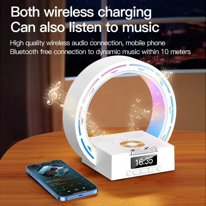 Wireless Bluetooth Speaker Table Lamp with Charger