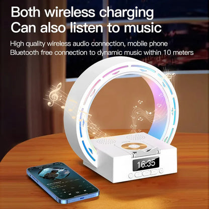Wireless Bluetooth Speaker Table Lamp with Charger