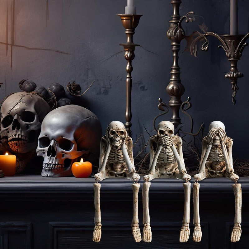 Creepy Decorative Skull Figurines