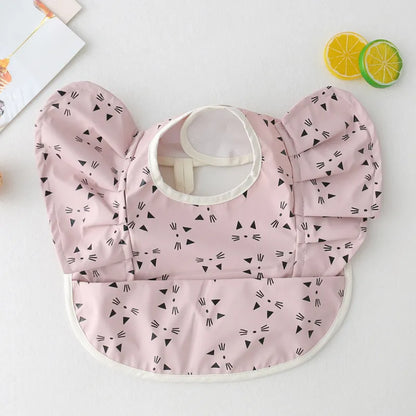 Comfortable Infant Drool Bib with Sleeves