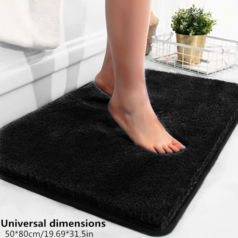 Plush Absorbent Bathroom Mat