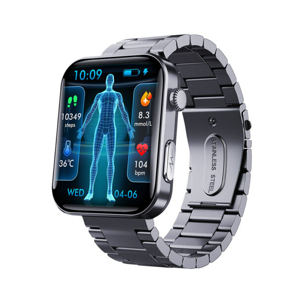 Advanced Health Smartwatch with BP and Blood Sugar Tracker