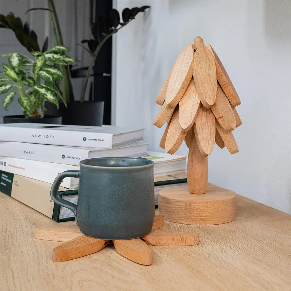 Natural Wood Table Coasters