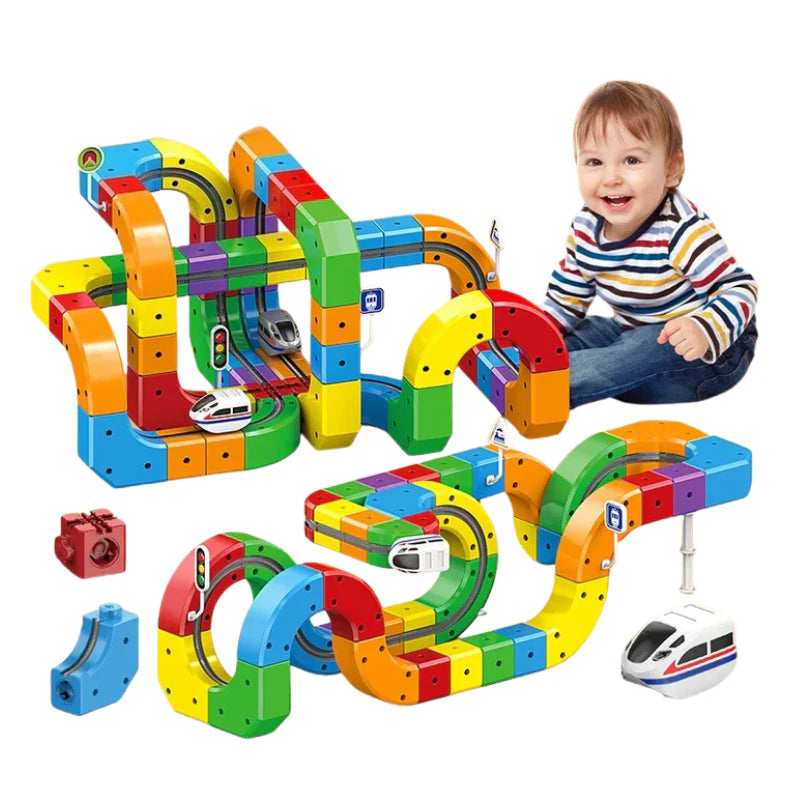 Colorful Kids Magnetic Construction Blocks