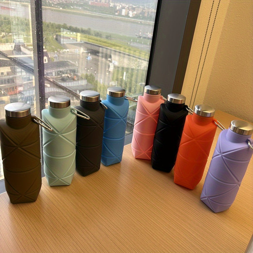 Foldable Silicone Water Bottle | Lightweight Travel Flask - Luxicro