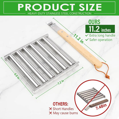 Simple Rotating Hot Dog BBQ Grill Tray