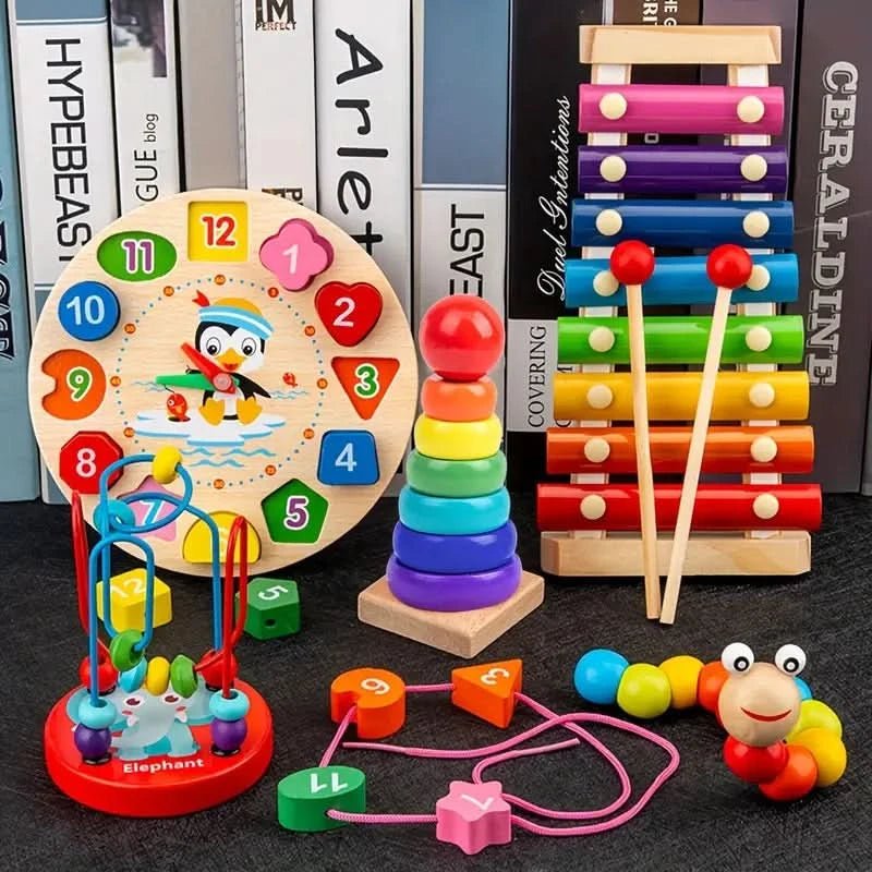 Baby Educational Toy Set 5-in-1 Learning Kit - Luxicro