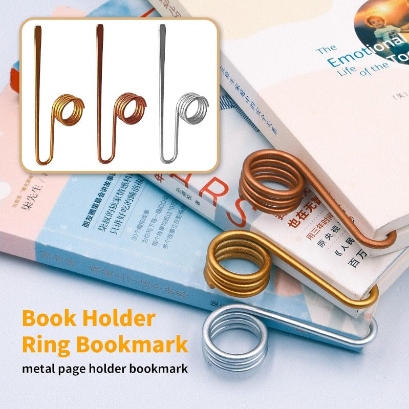 Simple Silver Page Marker Ring
