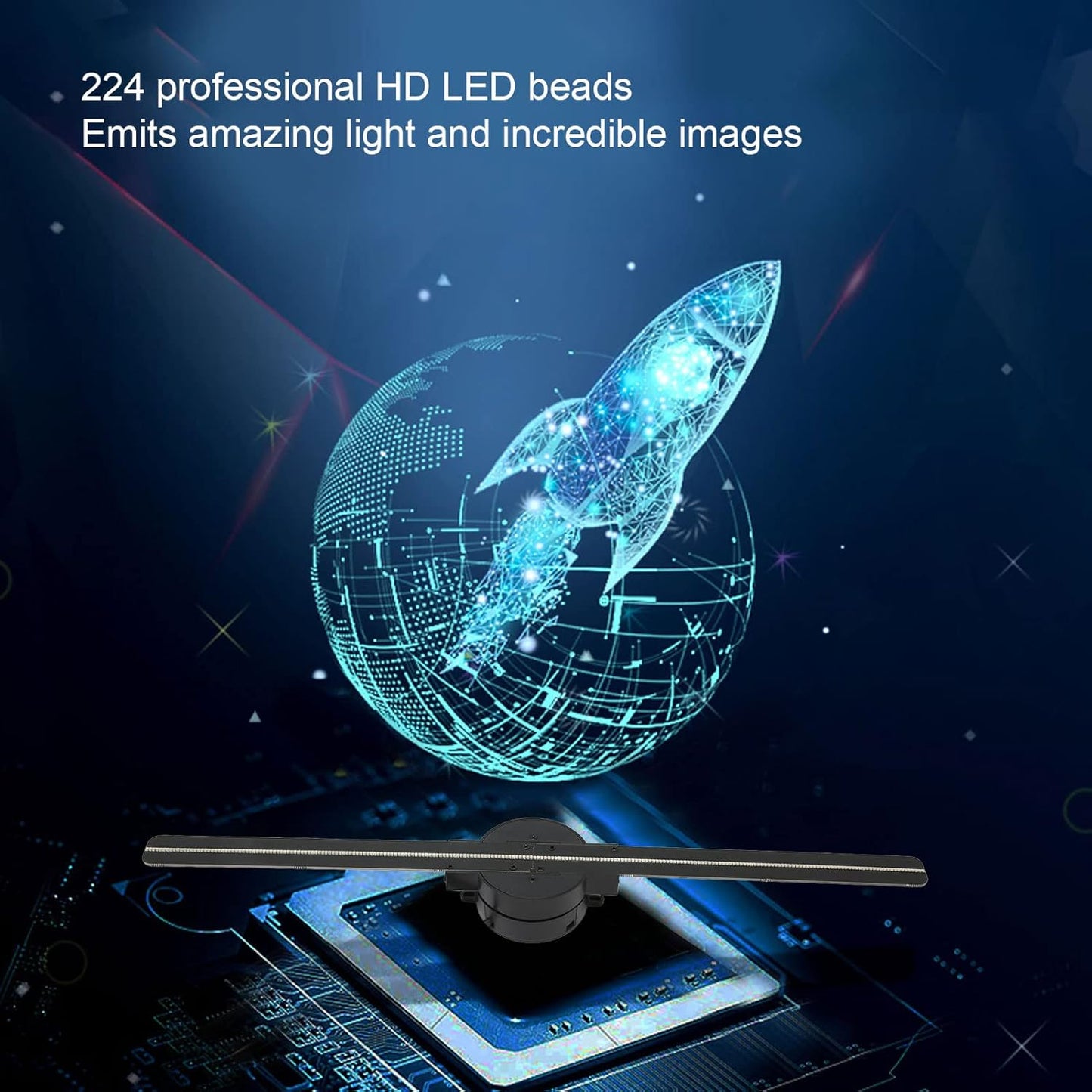 Vibrant 3D Hologram LED Room Light Projector