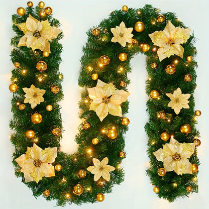 Bright 4ft Christmas Garland with LED Lights