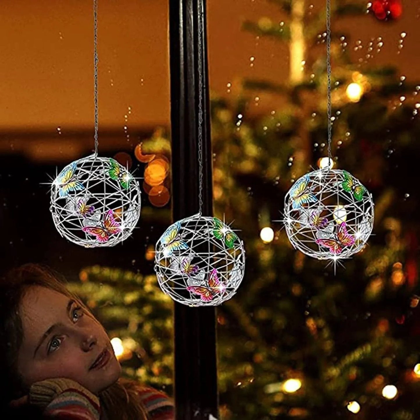 Vibrant Outdoor Solar Butterfly String Light