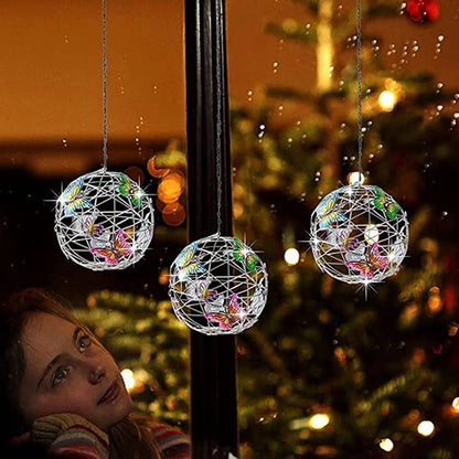 Vibrant Outdoor Solar Butterfly String Light