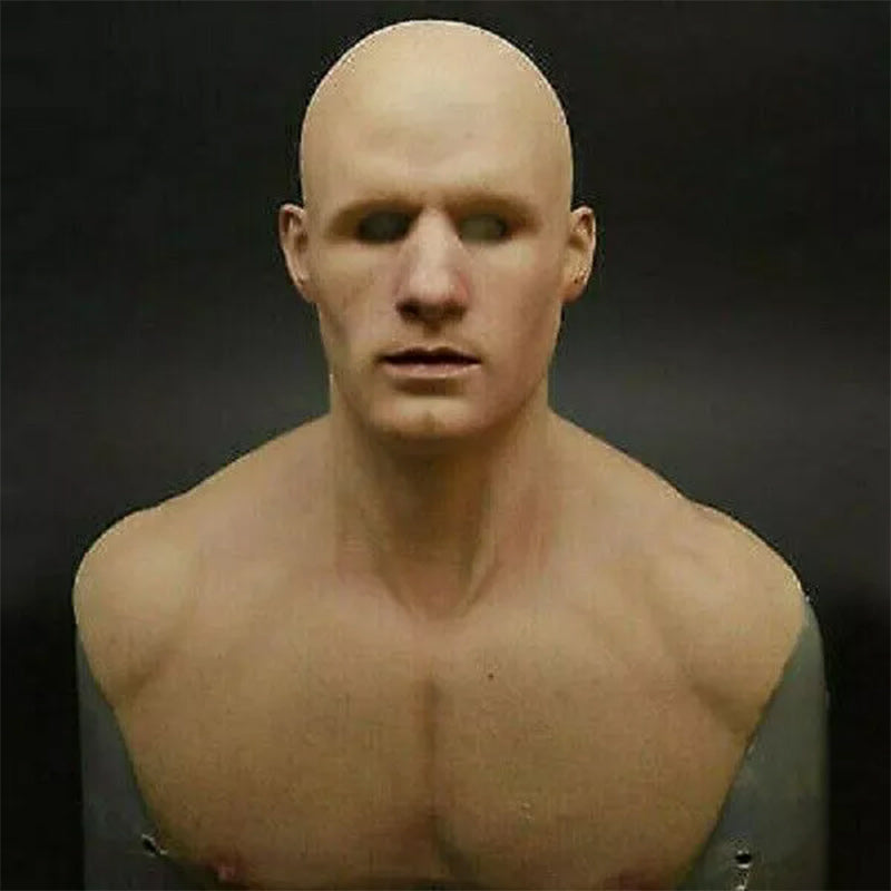 Authentic Rubber Costume Mask for Halloween Disguise