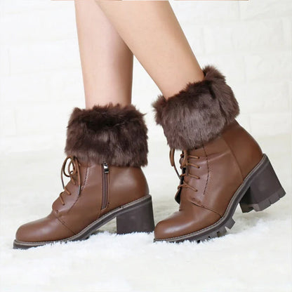 Cozy FurryLegs - Soft and Stylish Winter Leg Warmers