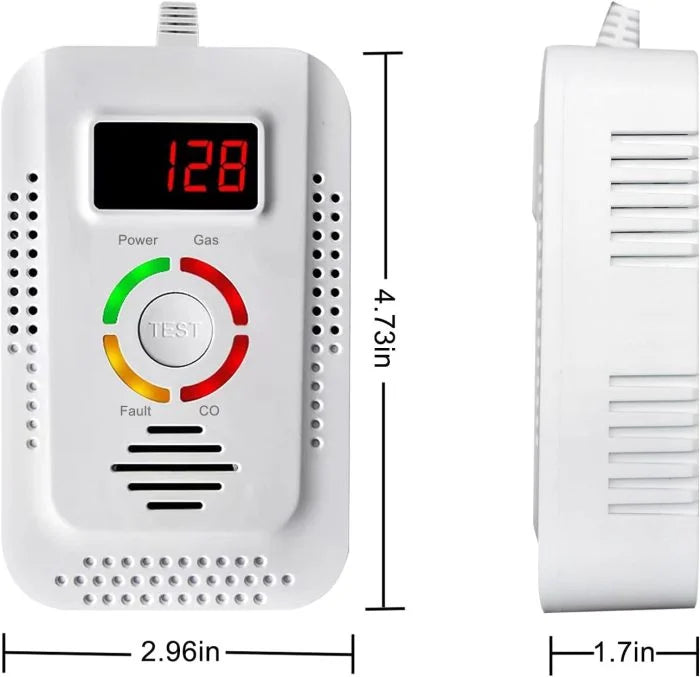 Accurate Home CO Detector with LED Display - Luxicro