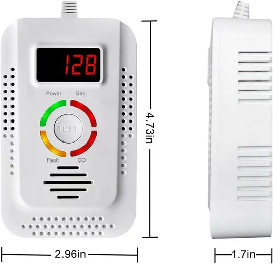 Accurate Home CO Detector with LED Display - Luxicro