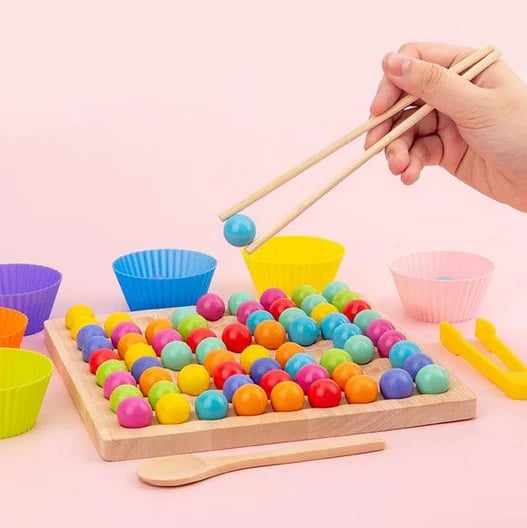 Classic Wood Bead Puzzle Board