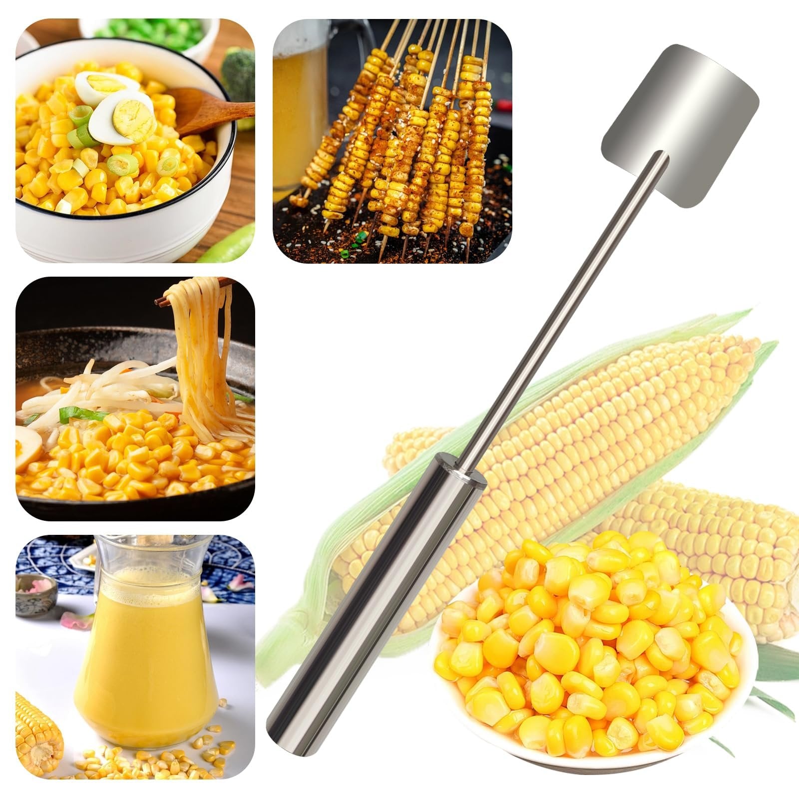 Ergonomic Handle Corn Removal Kitchen Tool - Luxicro