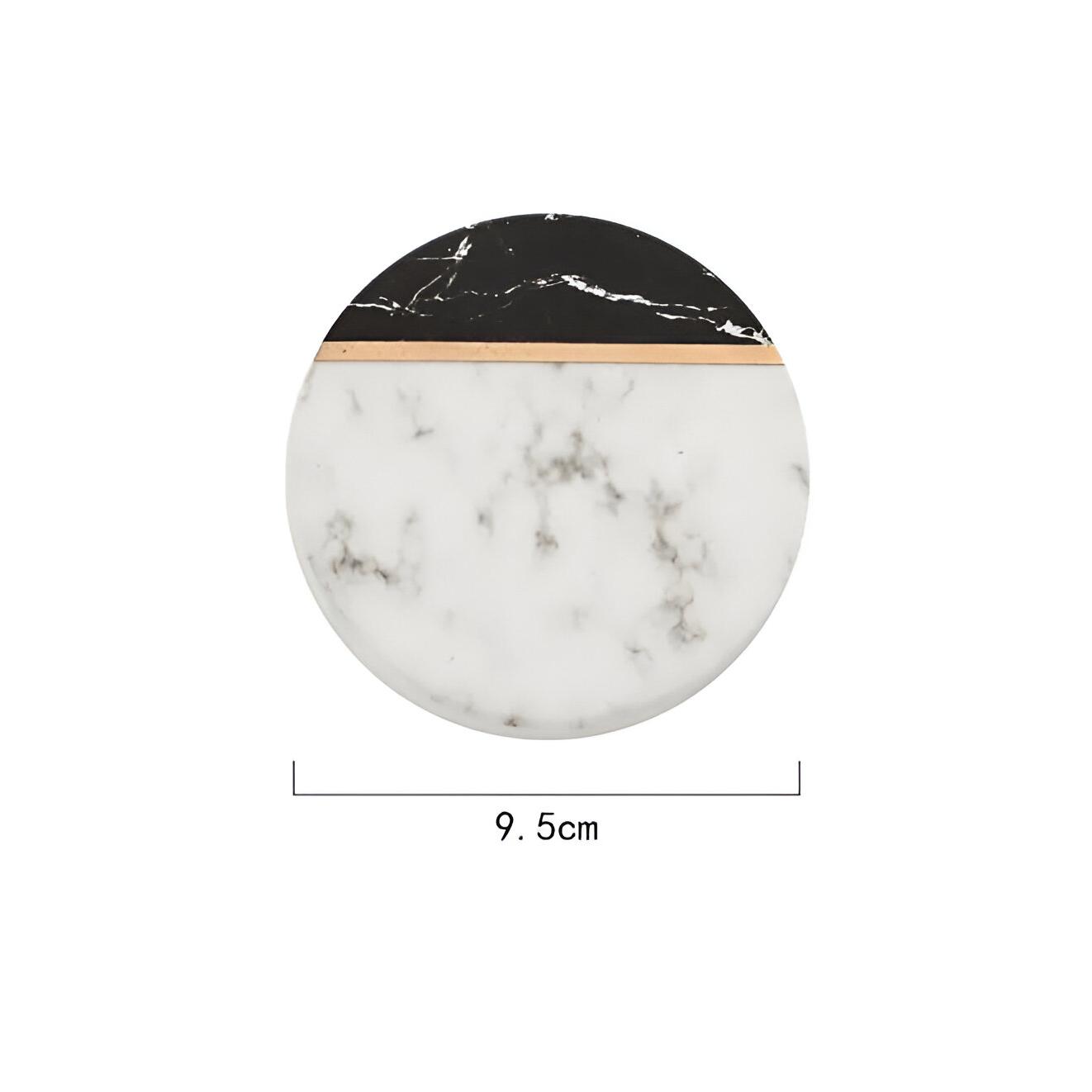 Stylish White Marble Coasters - Luxicro