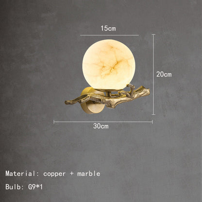 Luxury Marble Effect Wall Light