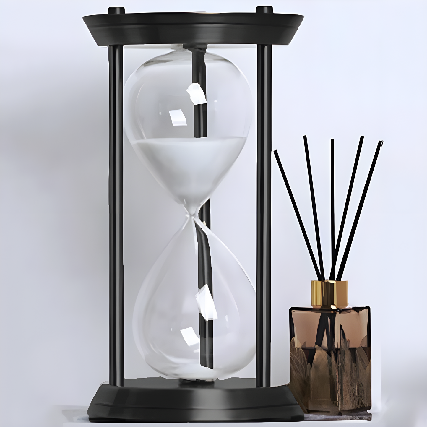 Vintage Style Metal Hourglass