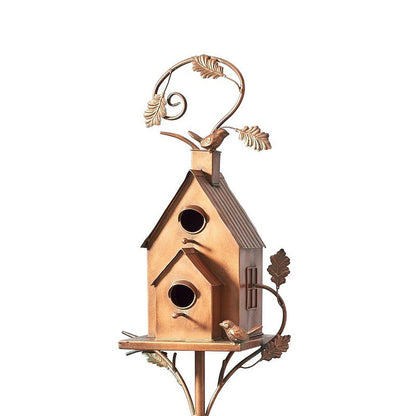 Vibrant Garden Bird Feeder Stakes
