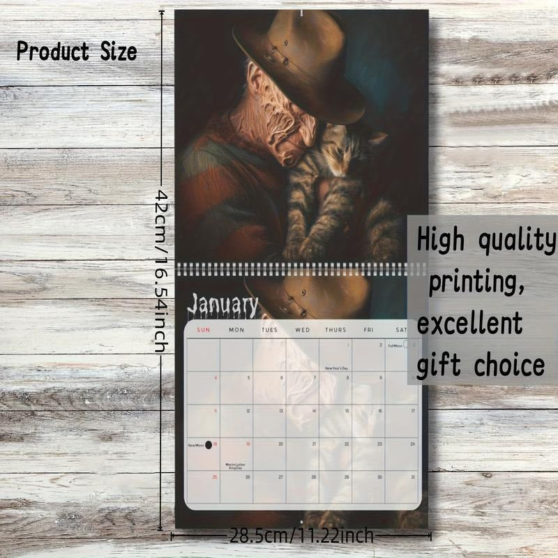Cute Cat Monthly Wall Planner