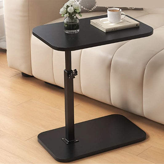 Compact Wooden Sofa Table with Metal Frame - Luxicro