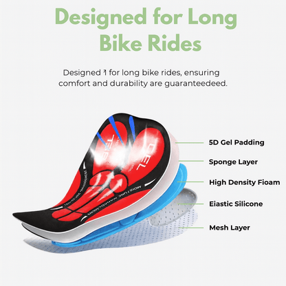Padded Bike Shorts for Men with Cushion Seat