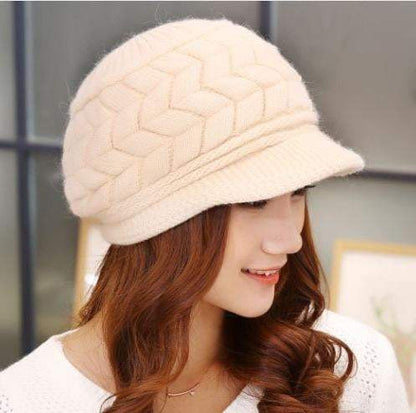 Cozy Winter Rabbit Knit Beanies