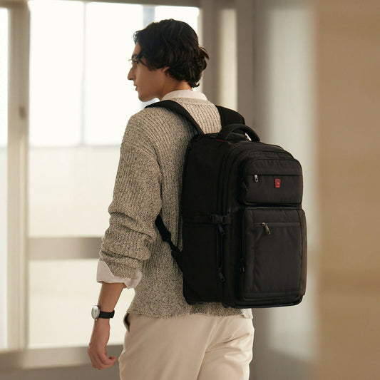 Compact Rolling Luggage Backpack - Luxicro