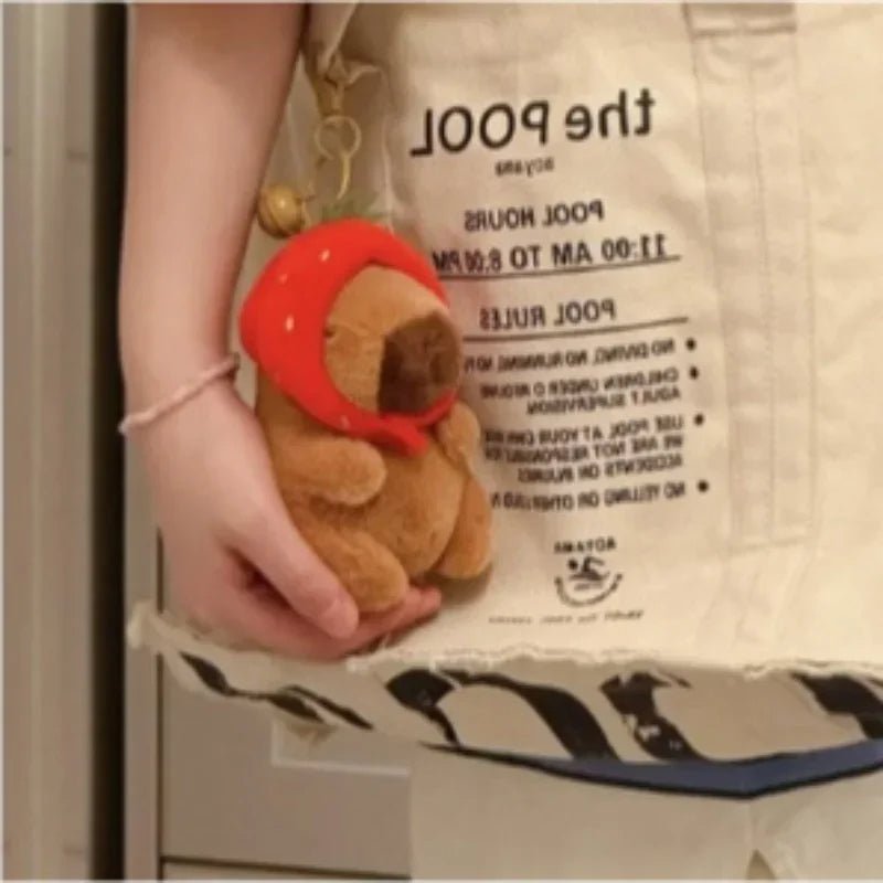 Cute Squeaky Rodent Keychain Toy