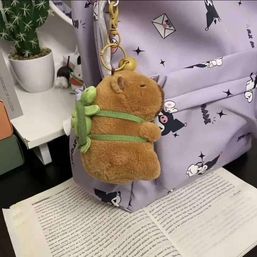 Fun Plush Capybara Keychain with Sound