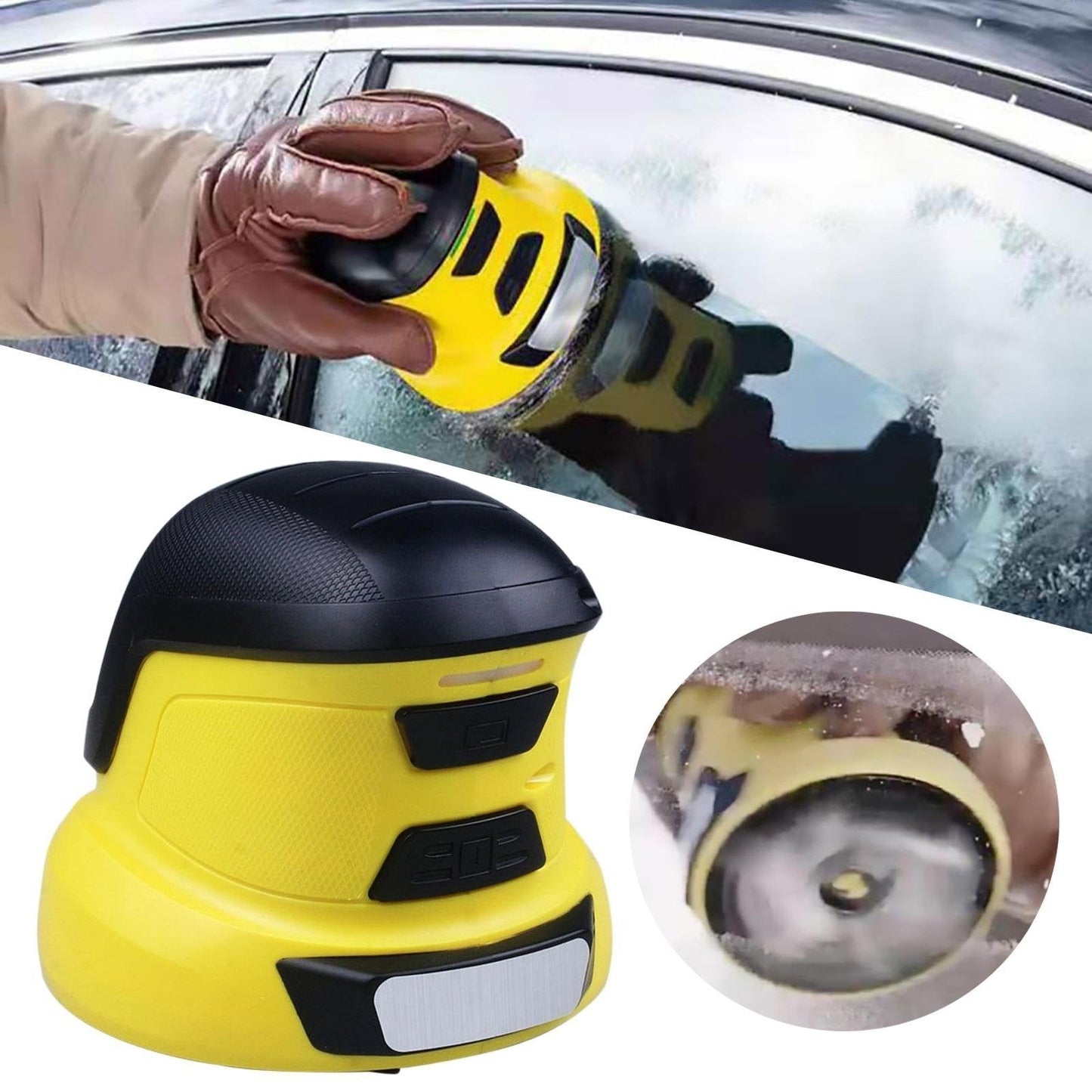 Fast Electric Ice Scraper for Cars - Rechargeable USB - Luxicro
