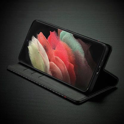 Luxury Wallet Phone Case with Card Holder and Lock