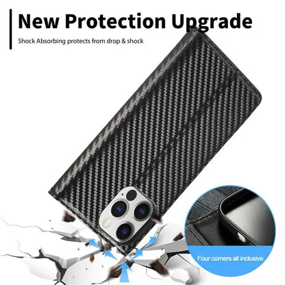 Luxury Wallet Phone Case with Card Holder and Lock