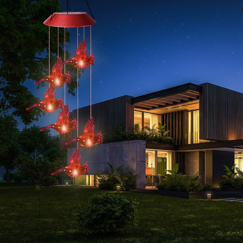 Bright Outdoor Solar Wind Chime Lamp
