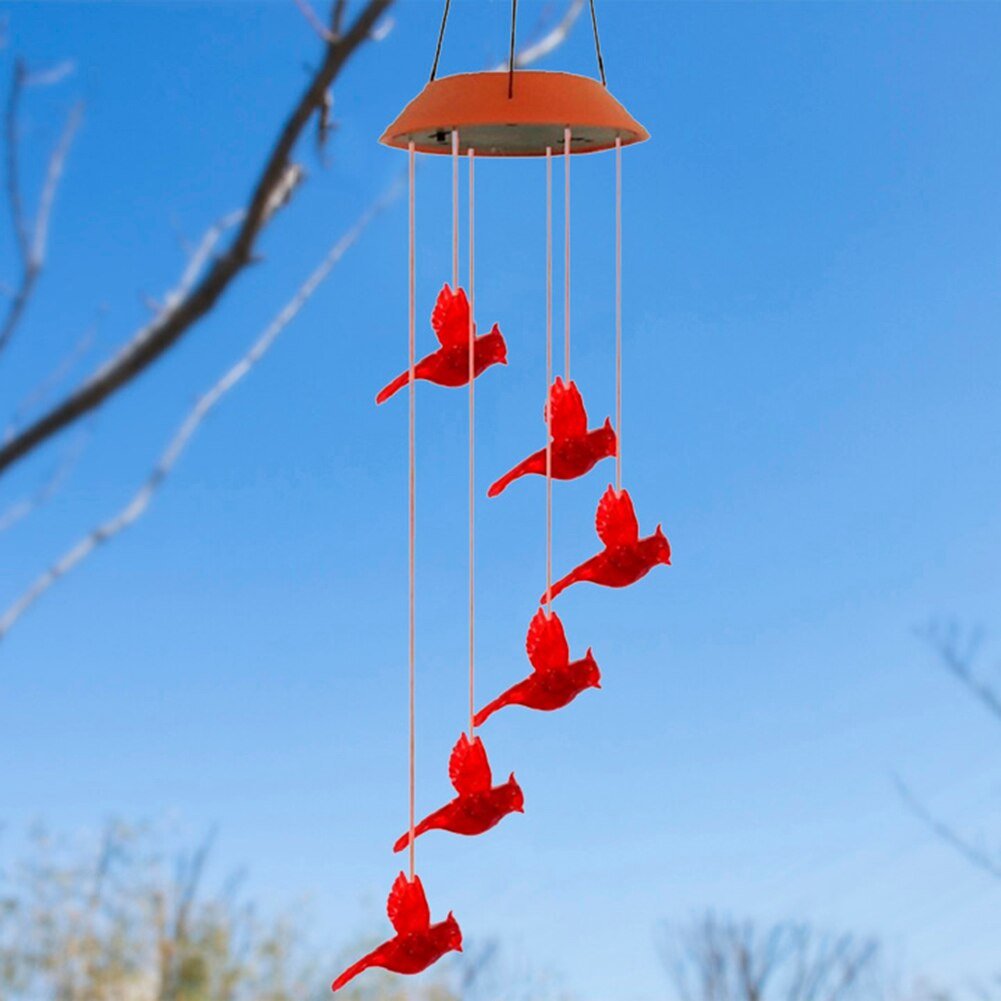 Bright Outdoor Solar Wind Chime Lamp