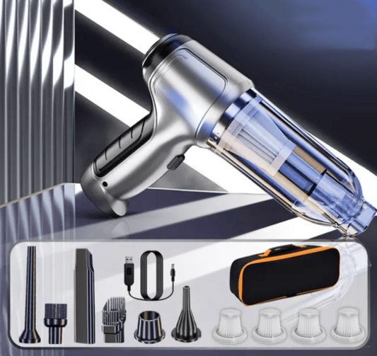 Compact Auto Vacuum Cleaner | Powerful Cordless Car Cleaner - Luxicro