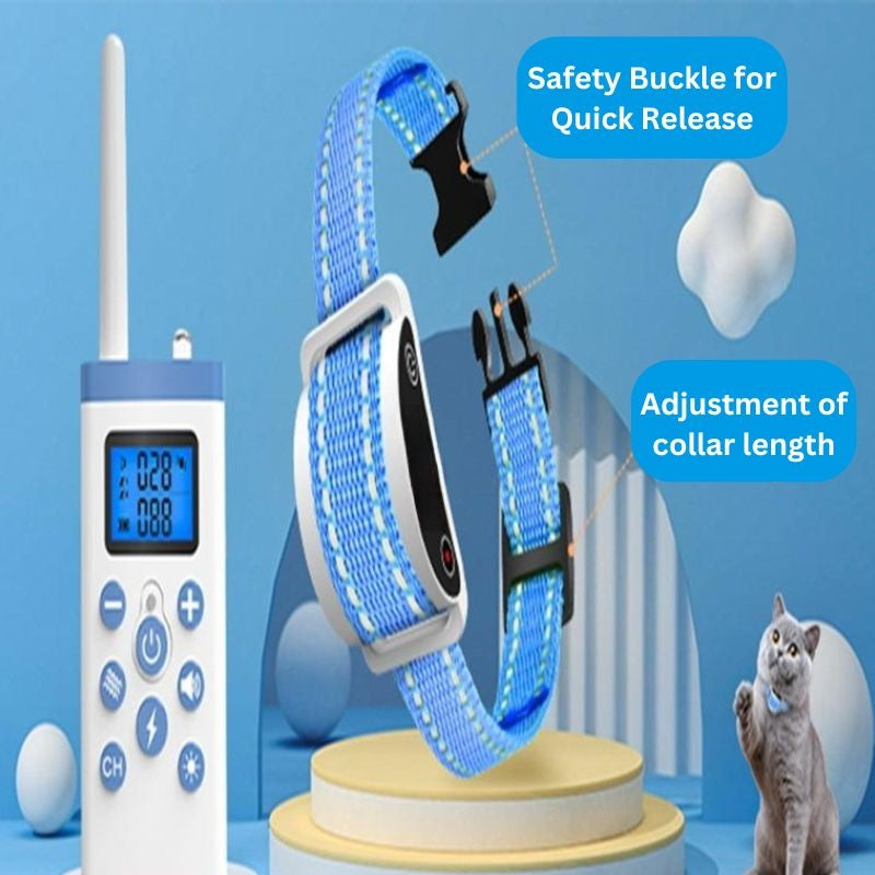 Harmless Adjustable Cat Collar with Remote Controller