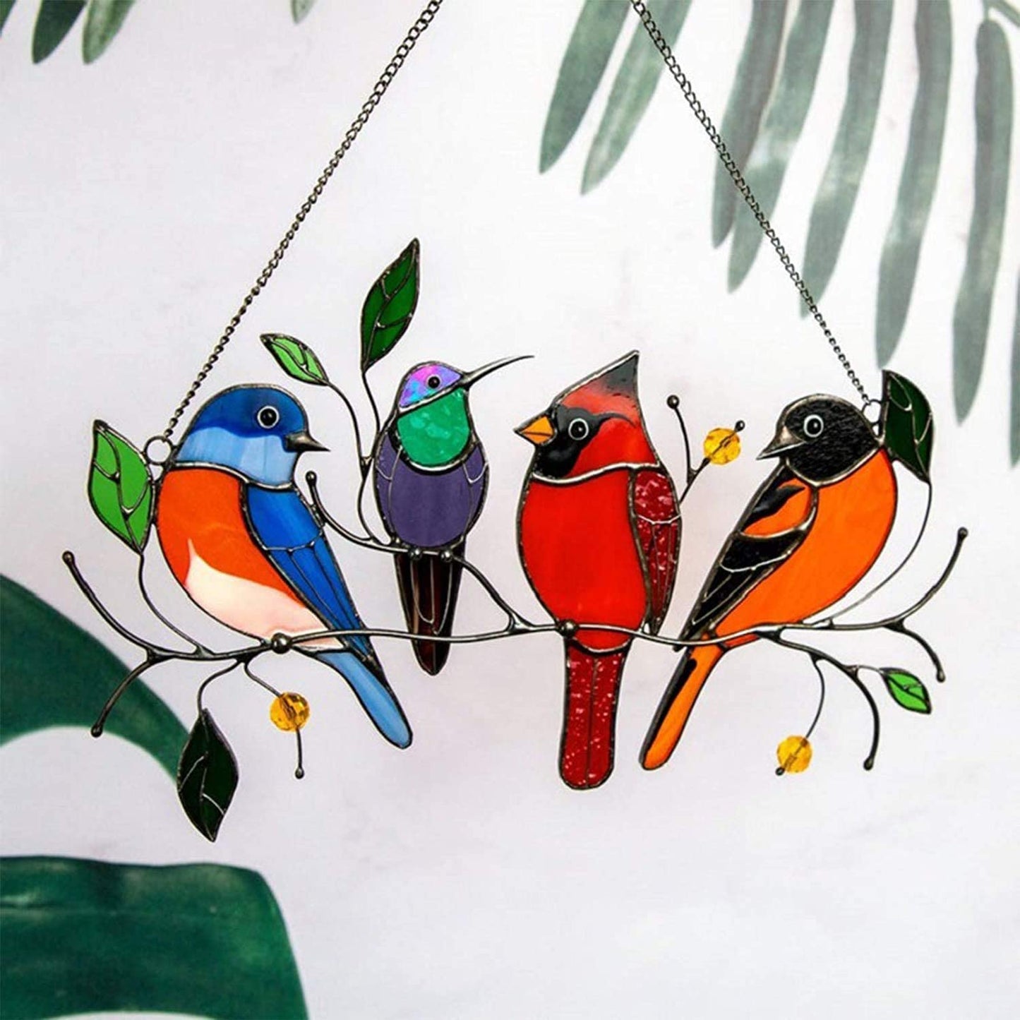 Colorful Bird Shaped Window Decorations - Luxicro