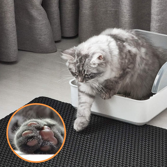 Easy Clean Cat Litter Mat with Non Slip Base - Luxicro