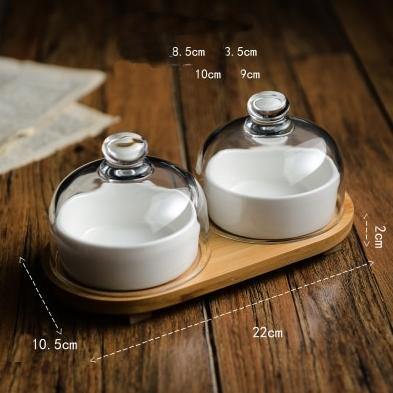 Transparent Round Dinner Serving Plate
