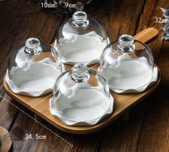 Transparent Round Dinner Serving Plate