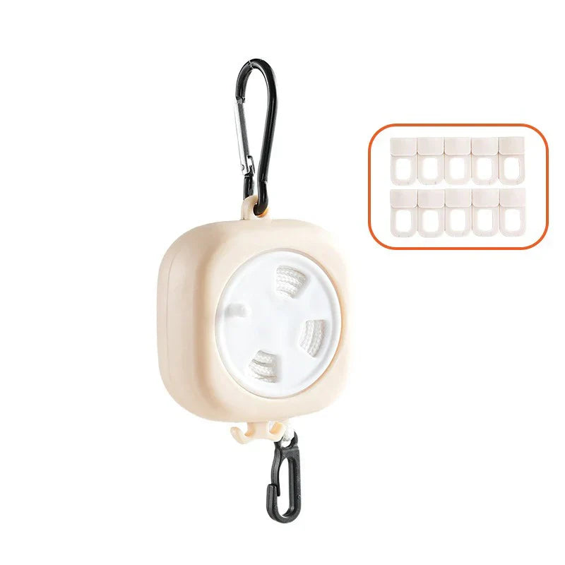 Compact Retractable Indoor Outdoor Clothes Dryer Line