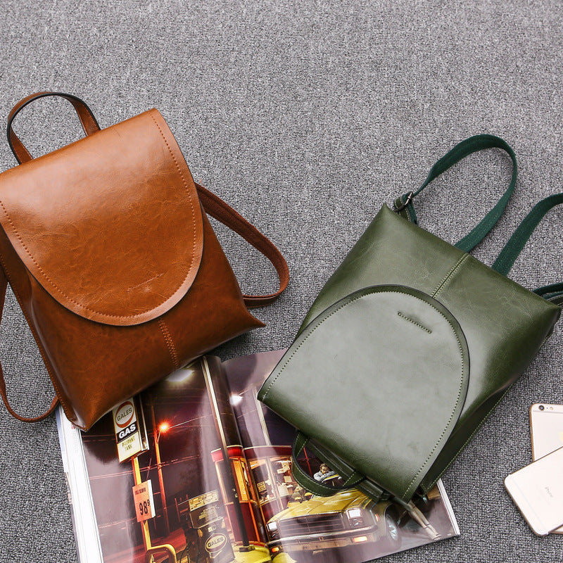 Luxury Genuine Leather Ladies Backpack